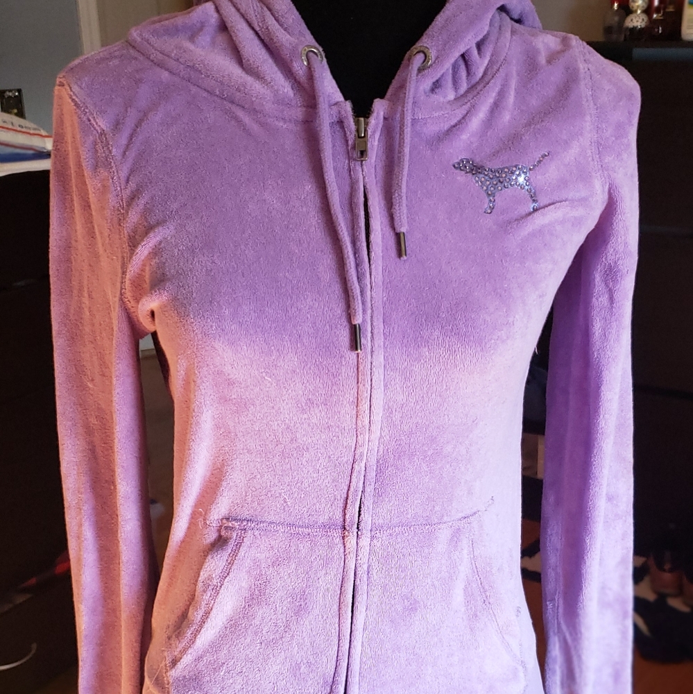 Pink bling hoodie